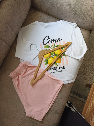 تشرت و شورتک ست لیمو💙🍋